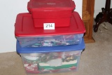 3 Totes  FULL Of Christmas Décor & MORE!