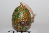 Faberge Style Glossy Enamel Egg