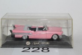 Pink 1958 Die Cast Buick In Display Case