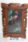 Vintage Carved Framed Mexican Feathercraft