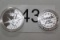 Silver Tone F22 Raptor/JSF F35 Collector Coins In Plastic Cases