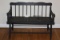 Wood Slatted Deacons Bench