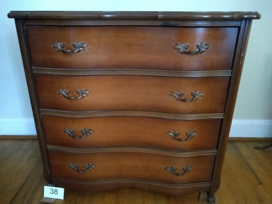 Handsome 4 Curved Drawer Chest