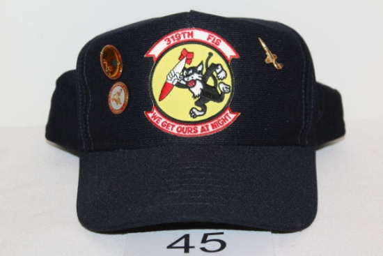 319th FIS "We Get Ours At Night" Tactical Cap W/Pins