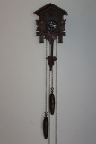 Black Forest Carved Wood Cuckoo Clock