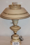Vintage Metal Lamp W/Shade
