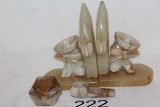 Alabaster/Marble Bookends & More!