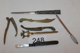 Assorted Metal Letter Openers