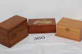 Assorted Wood Storage Boxes