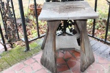 Weathered Wood Plant Stand