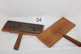 Early 1900's #10 Whitemore Cotton Carding Paddles