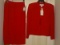 Christian Dior Regal Red Ladies 2 Piece Dress Suit