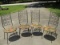 1950's Ornate High Back Wrought Iron Chairs