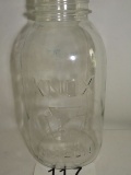 Vintage KNOX Tall Mason Jar