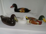 Solid Wood Decorative Ducks