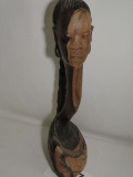 Unique Hand Carved African Bust