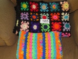Handmade Colorful Crocheted Afgans