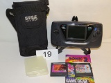 1990's Sega Genesis Game Gear Model #2110G W/Games & Case