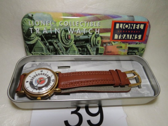 Lionel Train Collectible Train Watch In Original Tin