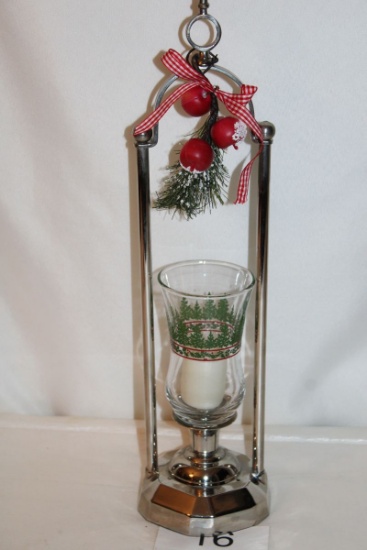 Tall Chrome Finish Votive Holder By California Floral & Home