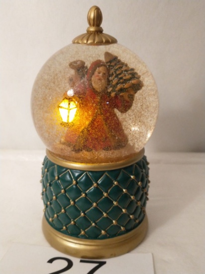 Musical & Lighted "Olde World" Santa Snow Globe