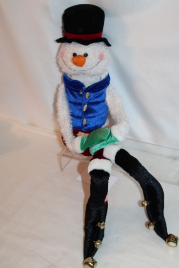 Playful 29"H Musical & Talking Poseable Snowman
