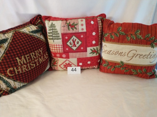 Assorted Christmas Themed Pillows