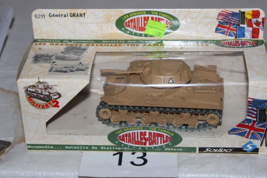 Solido Die Cast General Grant Tank #6211 In Original Box