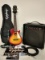 Epiphone Les Paul Electric/Acoustic Sunburst Epiphone Ukelele W/Amp & Much More!