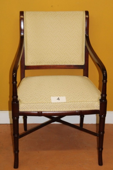 Hickory Chair Co. Mahogany Accent Chair