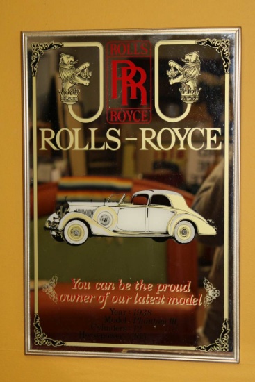 Rolls Royce Advertising Mirror