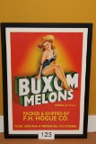 Custom Framed Buxom Advertisement