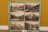 Canadian Rockies Photos In Weathered Vintage Window Frame