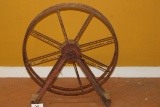 Antique Freestanding Metal Fire Hose Reel