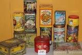 Assorted Vintage Tins Including Red Man Tobacco