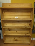 Solid Cypress 4 Shelf Bookshelf