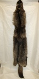 6ft Black Canadian Timber Wolf/Cross Pelt