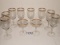 Art Deco Gold Banded Footed Goblets