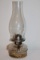 Vintage Hand-Painted Oil Lamp
