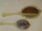 Early Bakelite(?) Handled Mirror & Brush