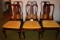 Gorgeous Solid Wood Dining Chairs W/Padded Seat By Singer Furniture Co