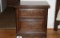 Solid Wood 2 Drawer Night Stand