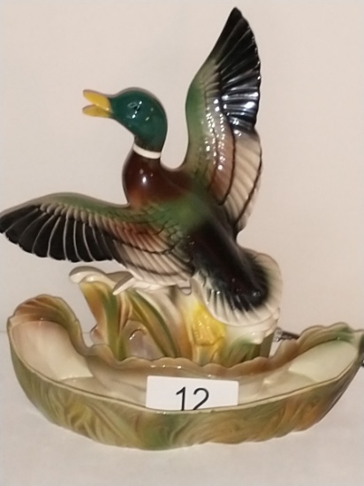 1954 Mallard In Flight TV Lamp/Planter By Lane & Co