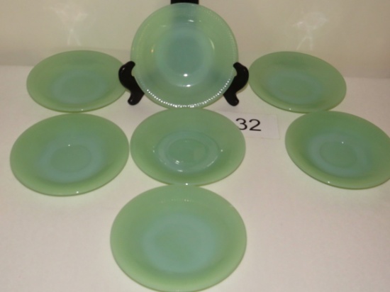 Jadeite "Jane Ray" Saucers