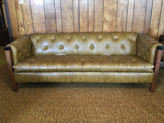 Mid Century/Modern Open Wood Framed Sofa