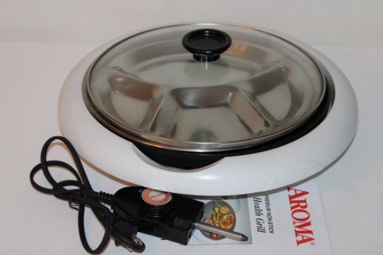 Aroma Electric Health Grill W/Manual