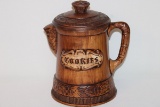 Vintage Large Pitcher Style Ceramic Cookie Jar By Treasure Craft