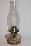 Vintage Hand-Painted Oil Lamp