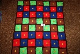 Super Colorful Hand Crocheted Afgan/Throw