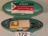 Vintage Singer Buttonholer W/Original Case & Accessories